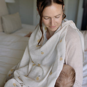 Ralphie Bear Pears Large Swaddle Muslin 13