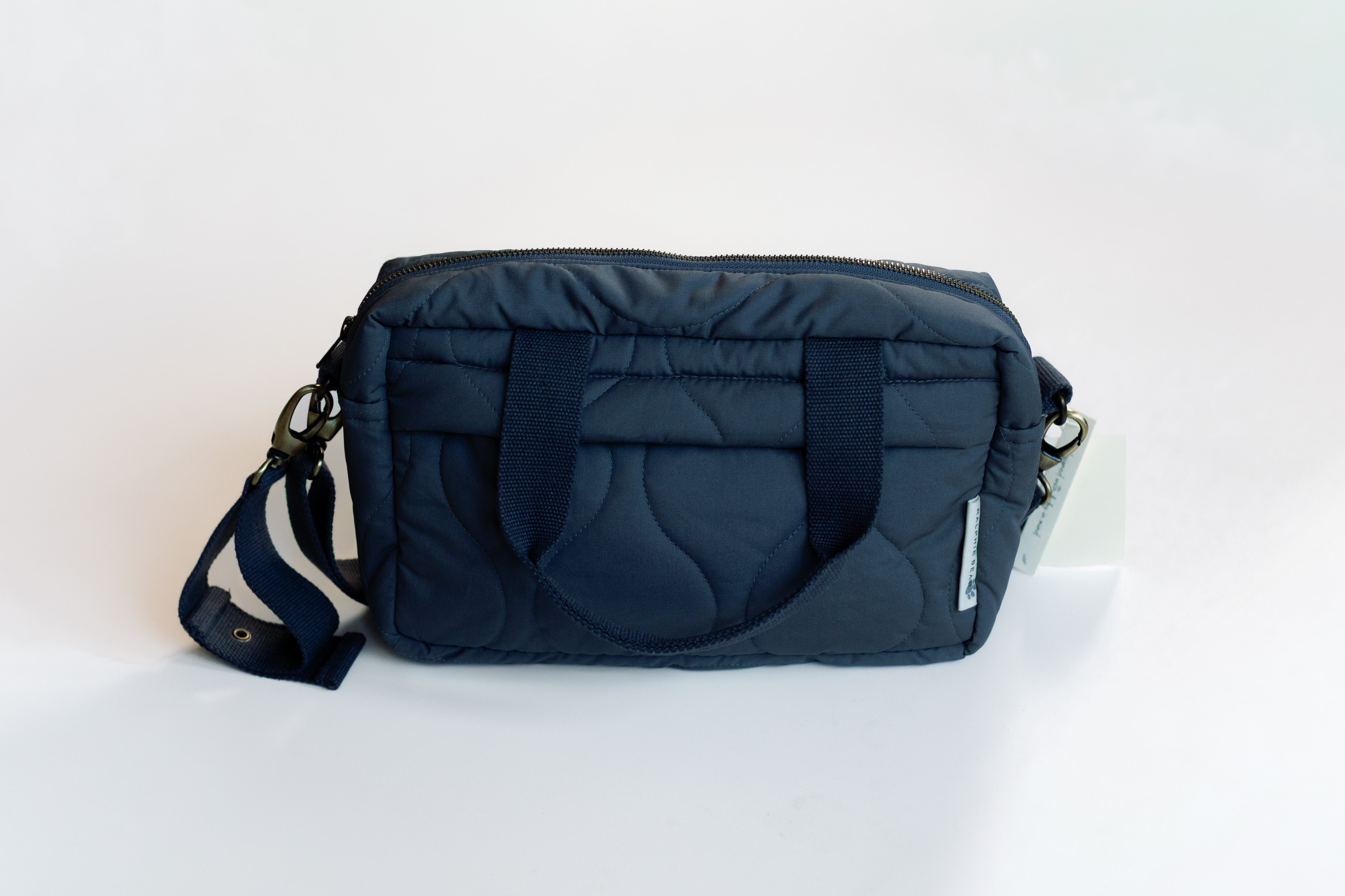 Ralphie Bear Ralphie Bear Quilted Changing Stroller Bag Slate Wildflower 1