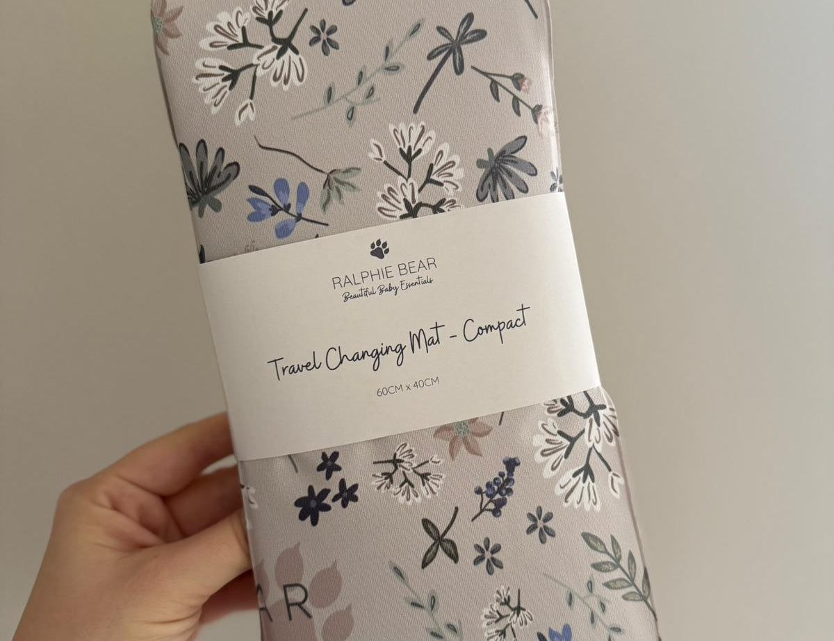 Ralphie Bear Wildflower Compact Travel Mat 1