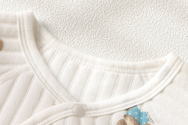 Charming Bear Boucle Wrap Babygrow Romper by Cozy Crew Club – image 3