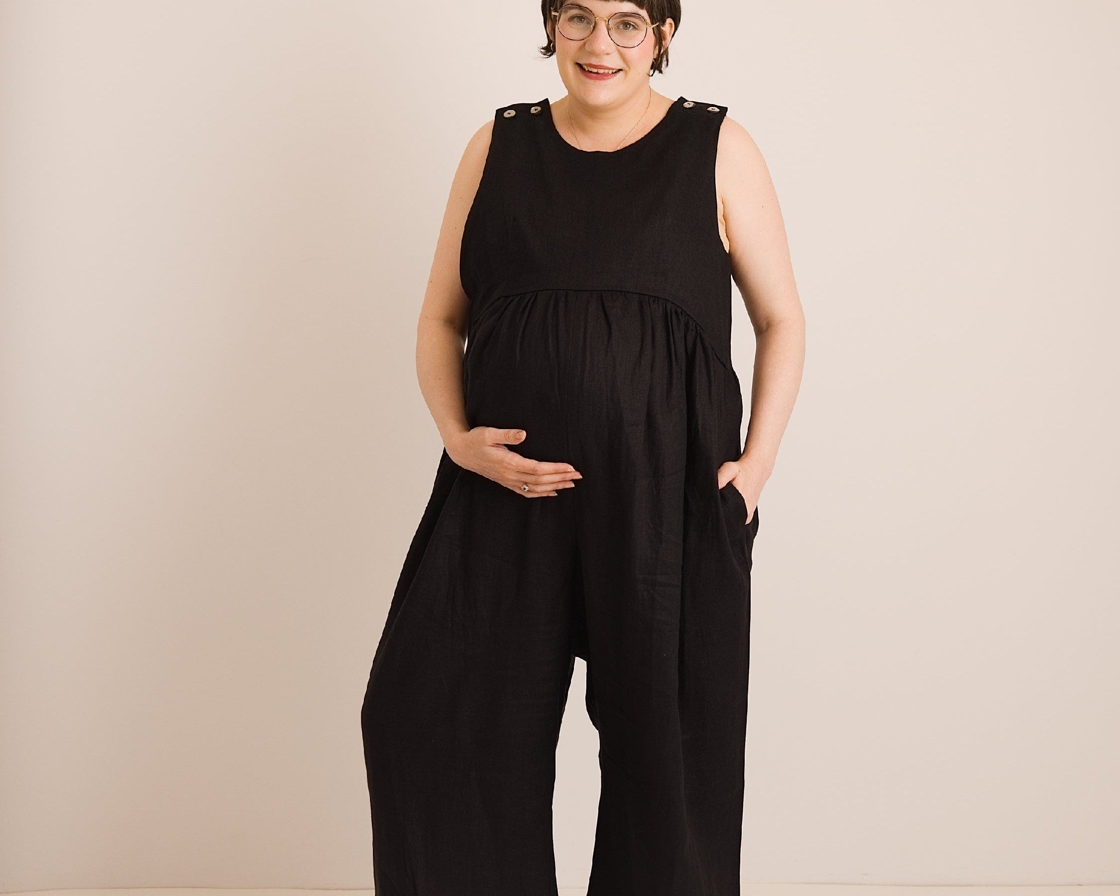 JOURNY Linen Jumpsuit Ada Black 5