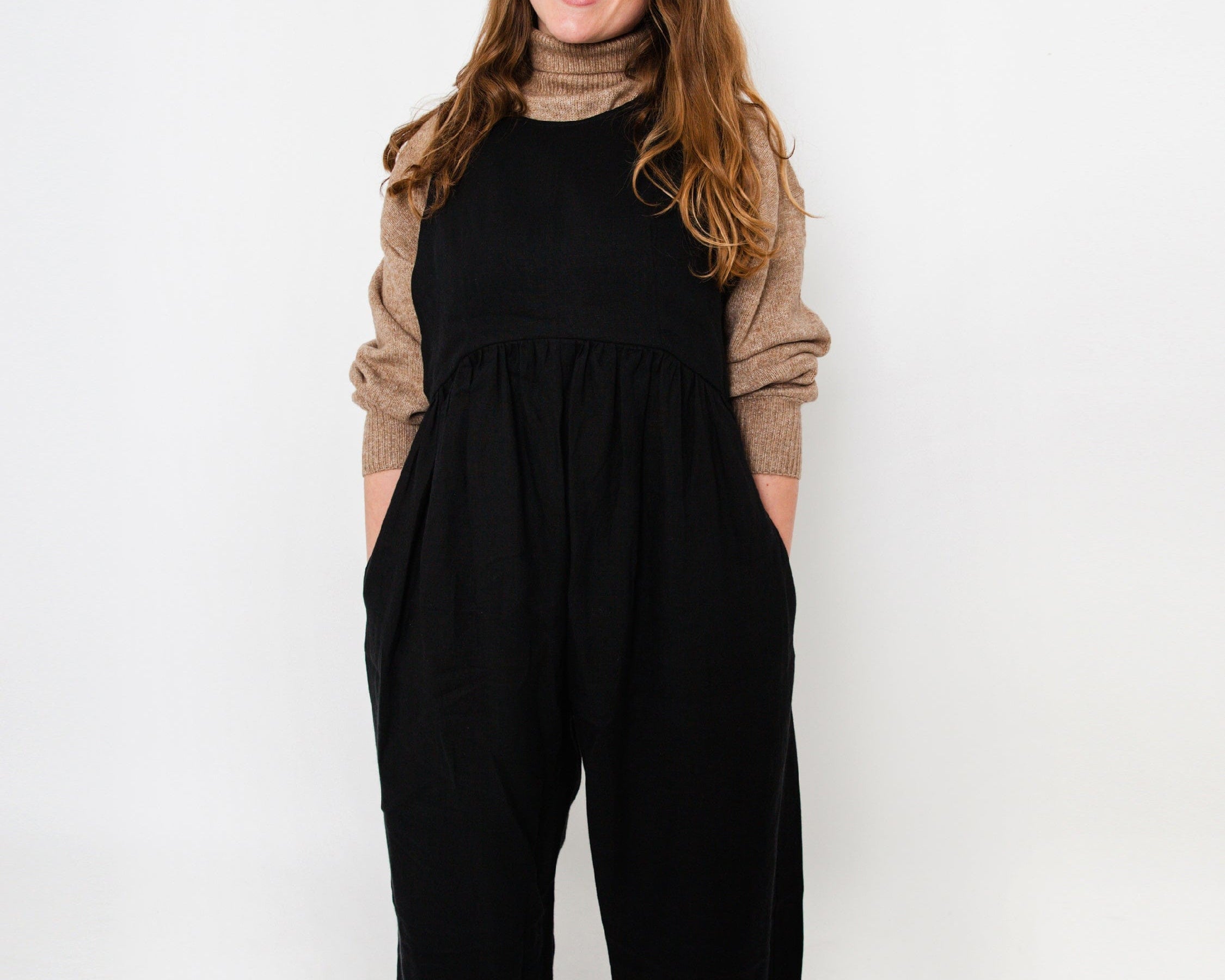 JOURNY Linen Jumpsuit Ada Black 1