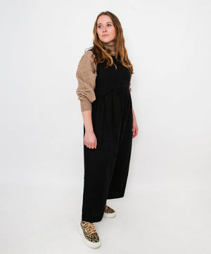 JOURNY Linen Jumpsuit Ada Black 7