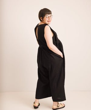 JOURNY Linen Jumpsuit Ada Black 9