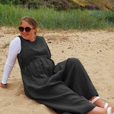 JOURNY Linen Jumpsuit Ada Black 11