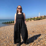 JOURNY Linen Jumpsuit Ada Black 13
