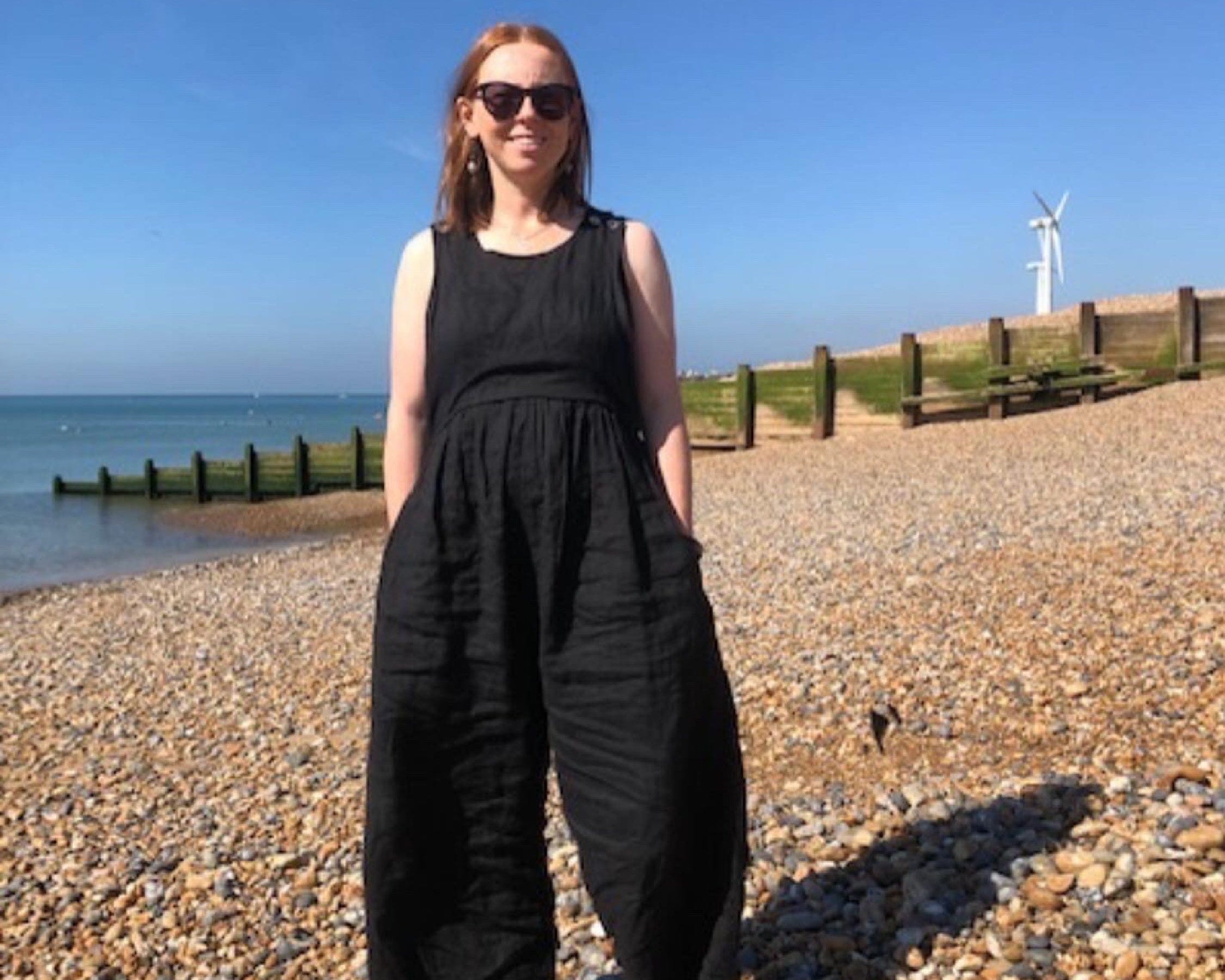 JOURNY Linen Jumpsuit Ada Black 13