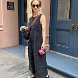 JOURNY Linen Jumpsuit Ada Black 2