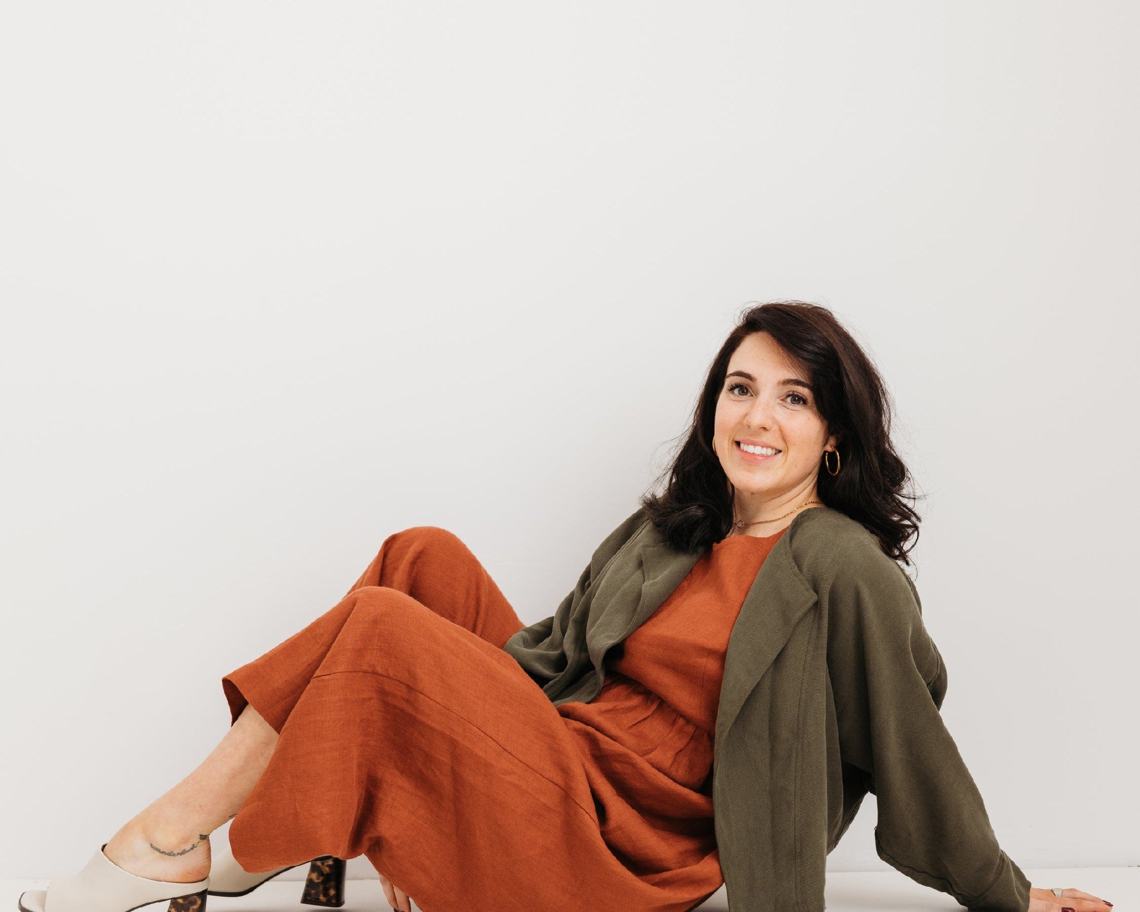 JOURNY Linen Jumpsuit Ada Burnt Orange 2