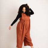 JOURNY Linen Jumpsuit Ada Burnt Orange 6