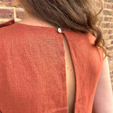 JOURNY Linen Jumpsuit Ada Burnt Orange 12
