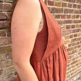 JOURNY Linen Jumpsuit Ada Burnt Orange 13