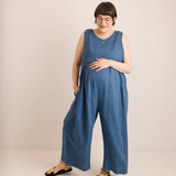 JOURNY Ada Linen Jumpsuit Aegean Blue 7