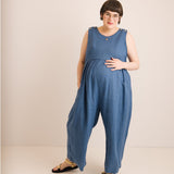 JOURNY Ada Linen Jumpsuit Aegean Blue 1