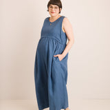 JOURNY Ada Linen Jumpsuit Aegean Blue 2