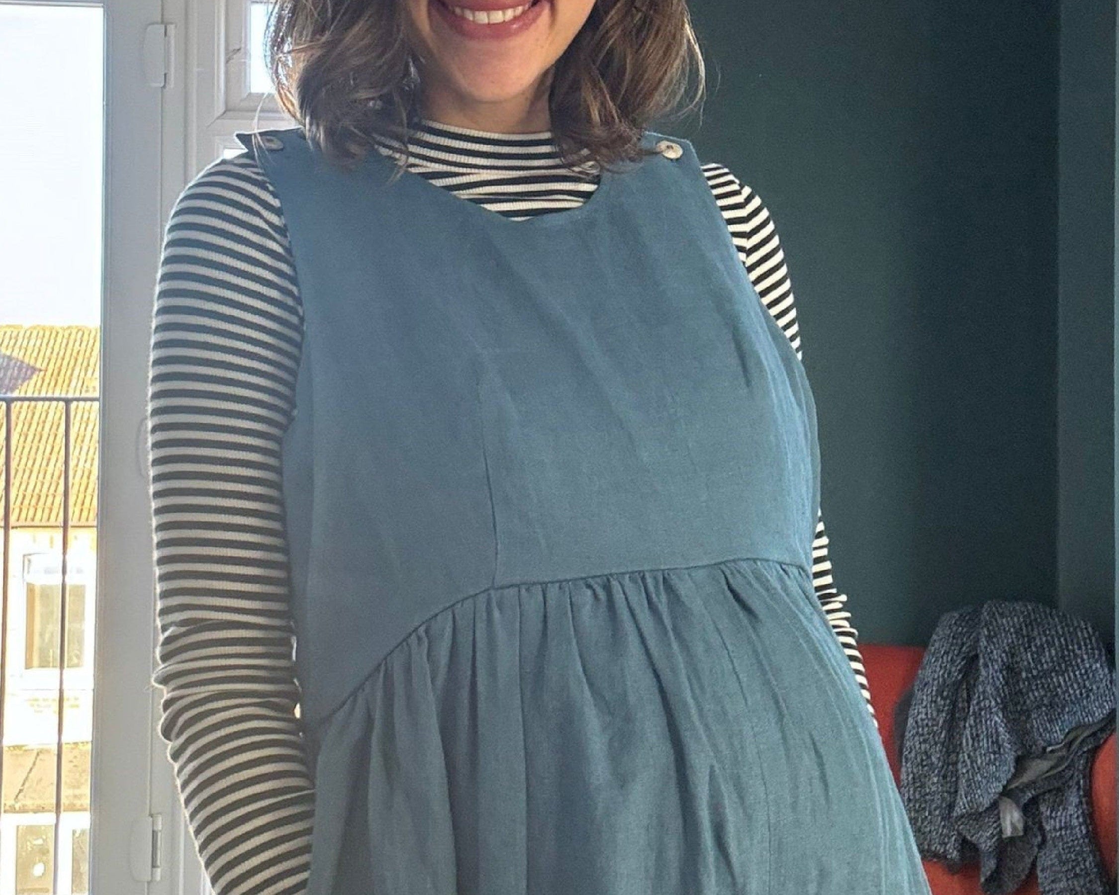 JOURNY Ada Linen Jumpsuit Aegean Blue 6