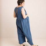 JOURNY Ada Linen Jumpsuit Aegean Blue 3