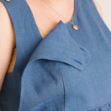 JOURNY Ada Linen Jumpsuit Aegean Blue 4