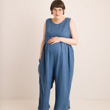 JOURNY Ada Linen Jumpsuit Aegean Blue 5