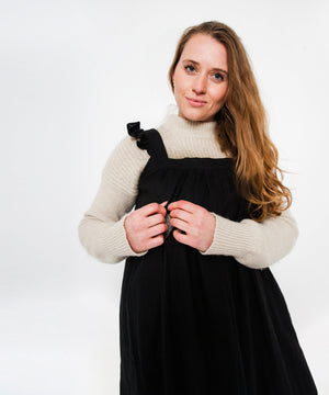 JOURNY Linen Maxi Dress Airi Black 3