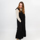 JOURNY Linen Maxi Dress Airi Black 4