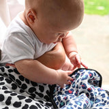 Etta Loves Animal Print Muslin Blanket Reversible 4