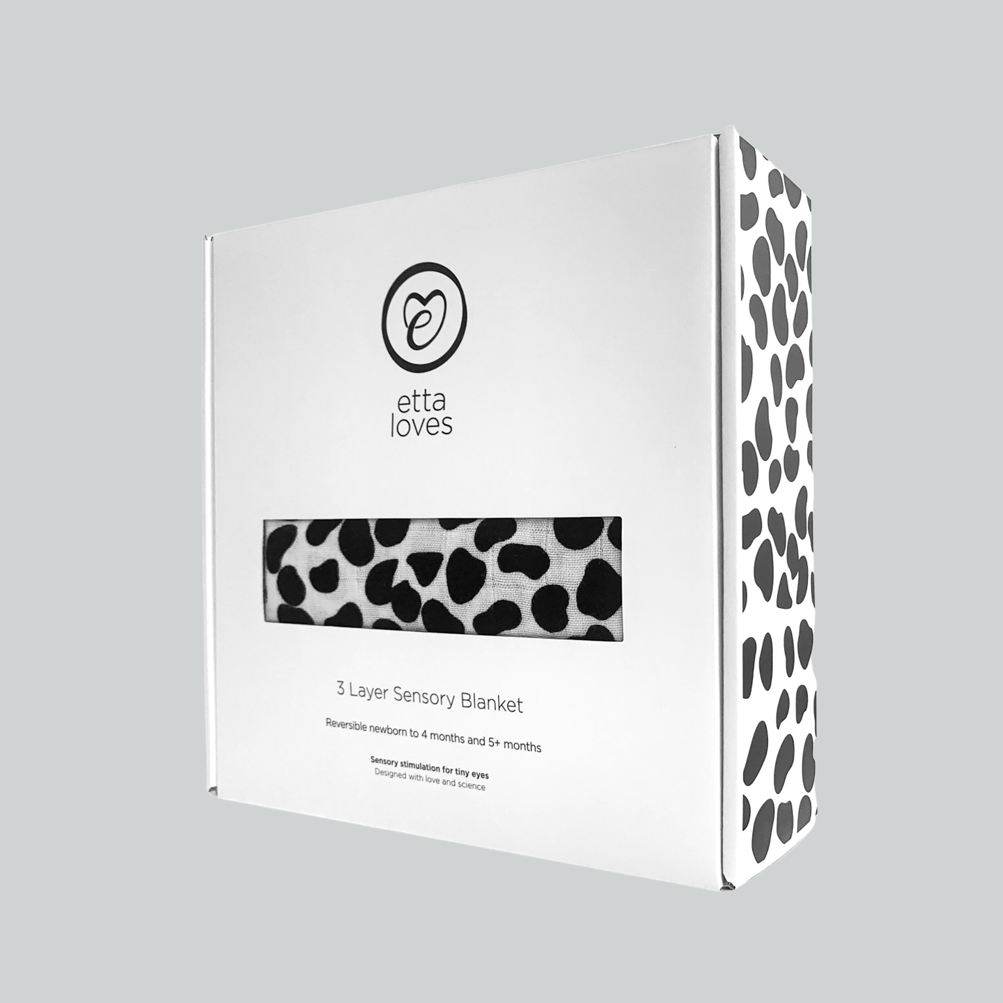 Etta Loves Animal Print Muslin Blanket Reversible 3