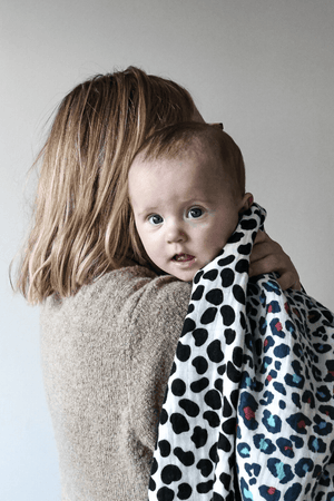 Etta Loves Animal Print Muslin Blanket Reversible 2
