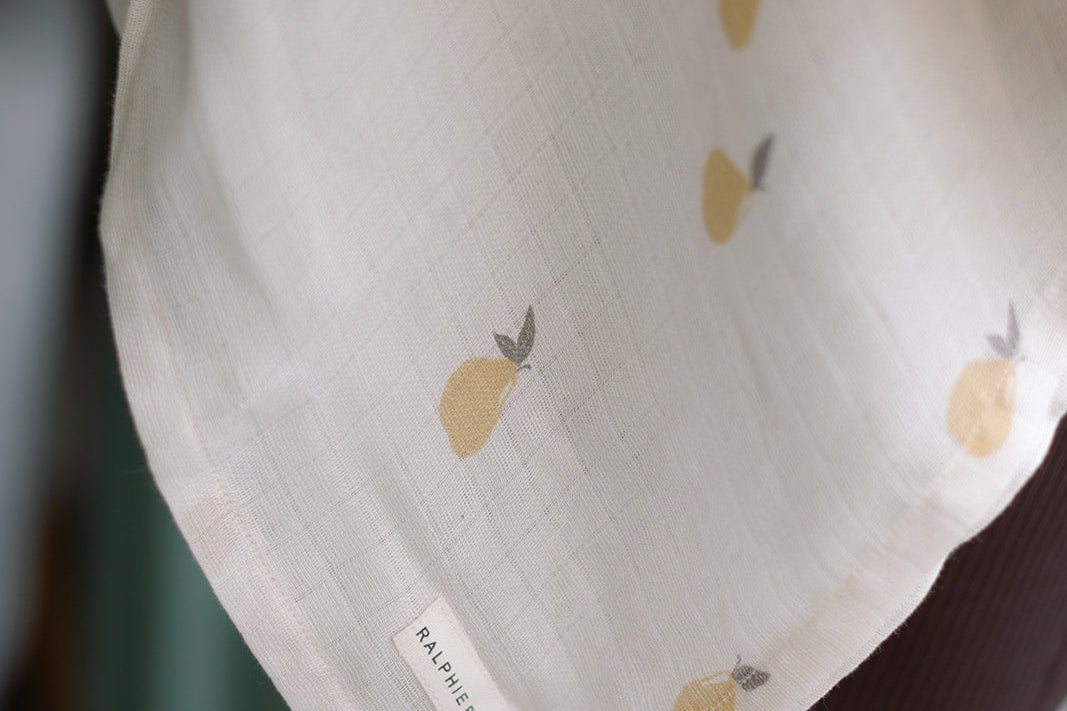 Ralphie Bear Pears Large Swaddle Muslin 3