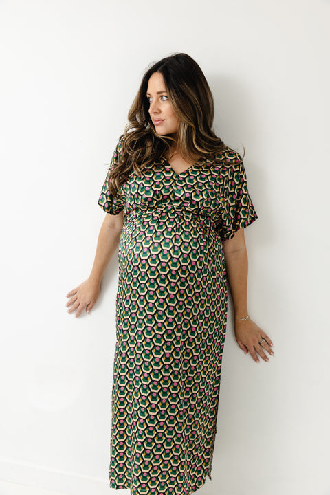 Kimono style Maternity Breastfeeding Dress For The Creators