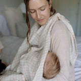Ralphie Bear Gingham Beige Large Swaddle Muslin 8