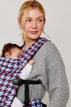 Bizzi Growin Nomad Air Houndstooth Baby Carrier Harlow Lavender Blue 7
