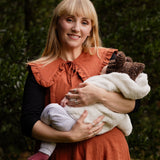 JOURNY Ruffle Detachable Collar Margot Collar Burnt Orange Linen 2