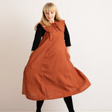 JOURNY Ruffle Detachable Collar Margot Collar Burnt Orange Linen 3