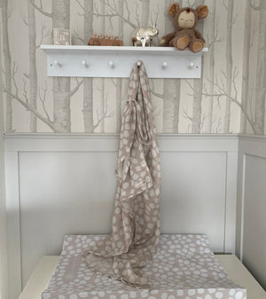 Ralphie Bear Scallop Large Swaddle Muslin 13
