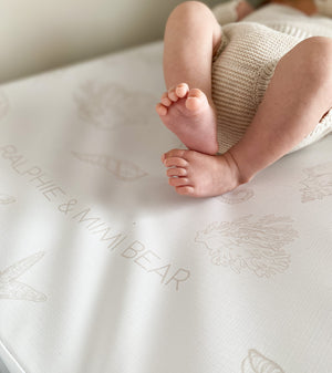 Ralphie Bear Seashell Anti Roll Wedge Changing Mat 3