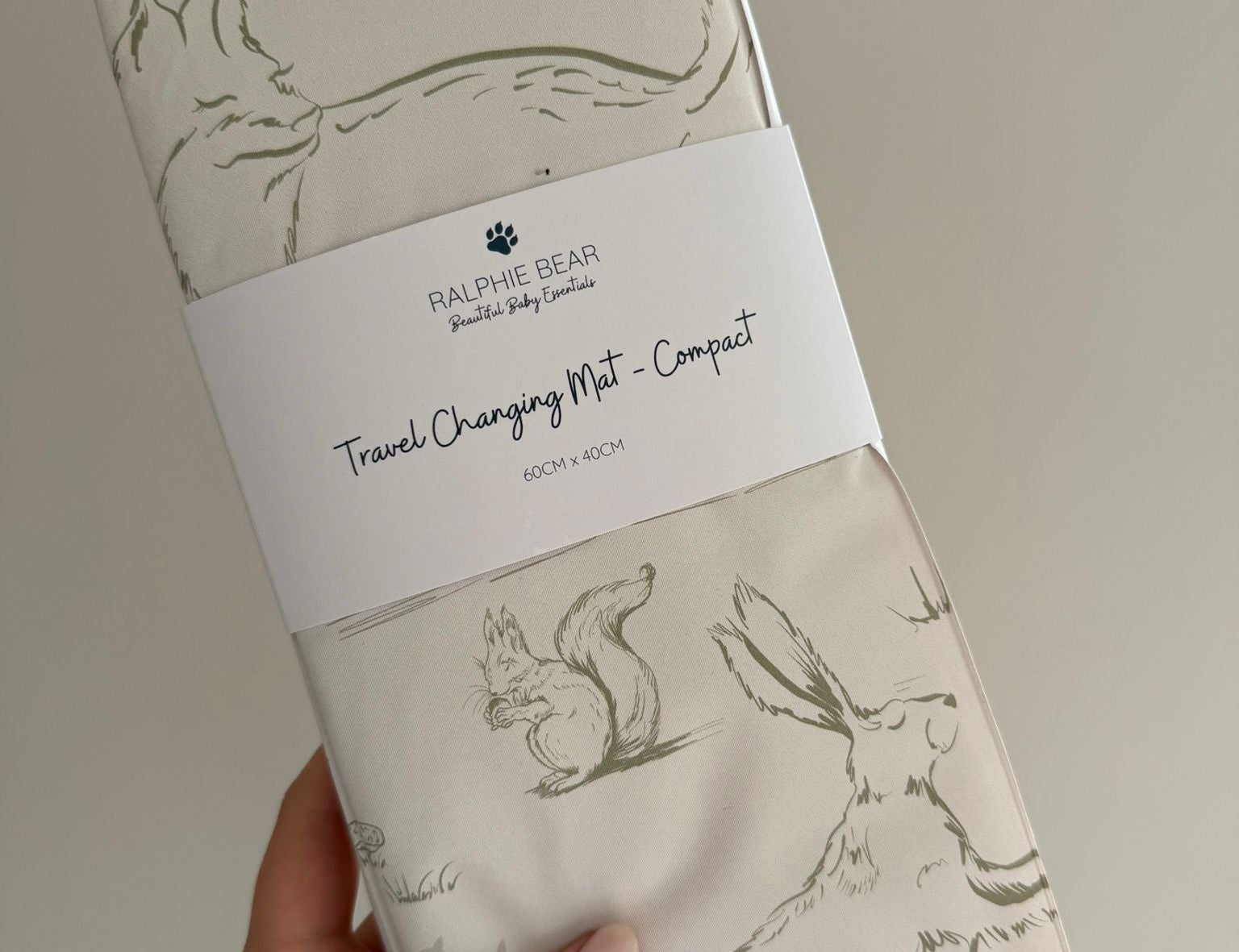 Ralphie Bear Woodland Compact Travel Mat 1