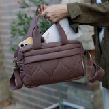 Ralphie Bear Ralphie Bear Quilted Changing Stroller Bag Brown Pears 2
