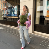 Bizzi Growin Velvet Baby Carrier Cedar Green 2