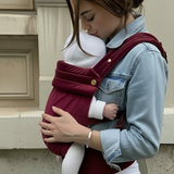 Bizzi Growin Velvet Baby Carrier Velvet Cherry 1