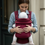 Bizzi Growin Velvet Baby Carrier Velvet Cherry 3