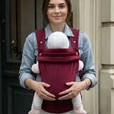 Bizzi Growin Velvet Baby Carrier Velvet Cherry 4