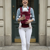 Bizzi Growin Velvet Baby Carrier Velvet Cherry 2