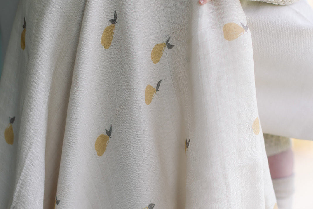 Ralphie Bear Pears Large Swaddle Muslin 4