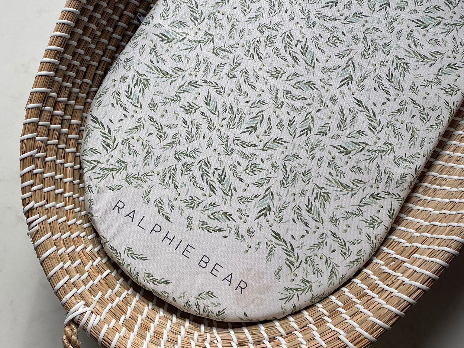 Ralphie Bear Willow Changing Basket Mat Liner 1