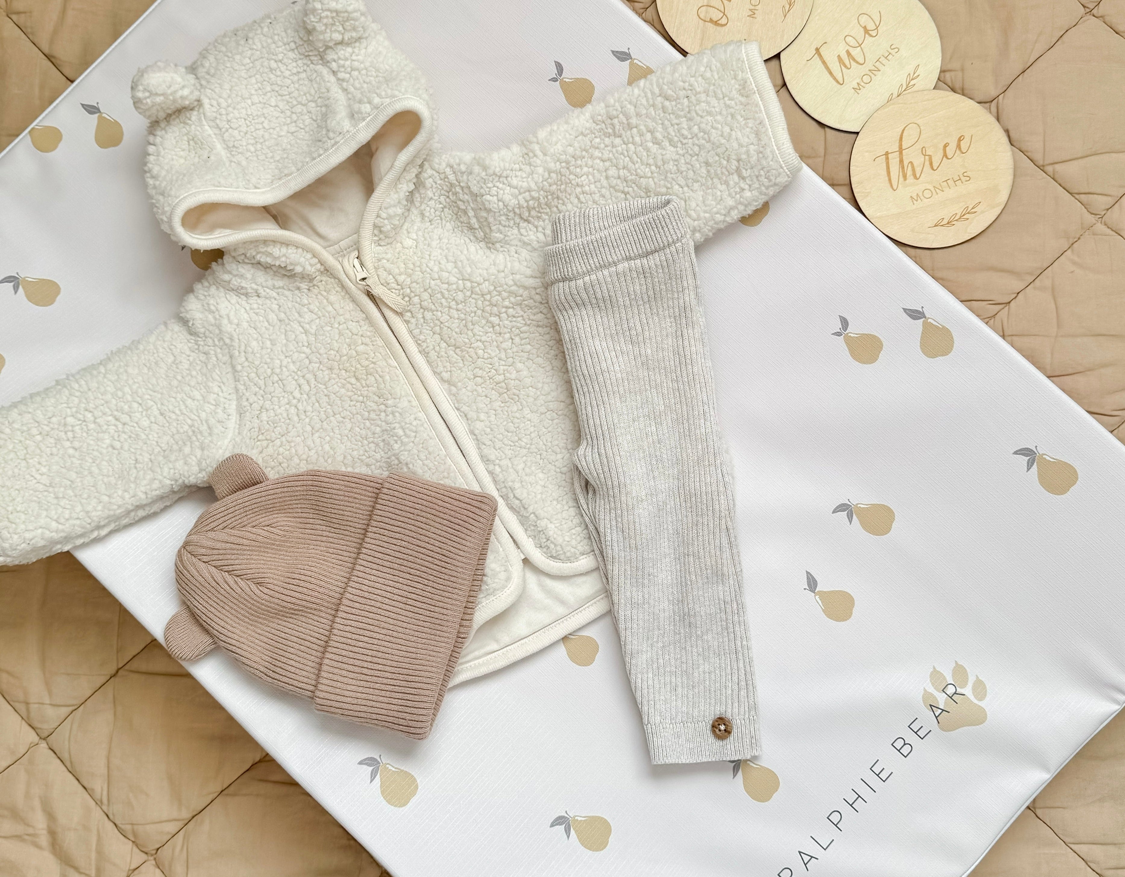 Ralphie Bear Pears Anti Roll Wedge Changing Mat 5