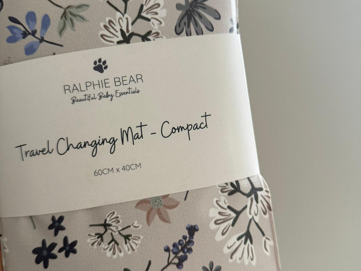 Ralphie Bear Wildflower Compact Travel Mat 2