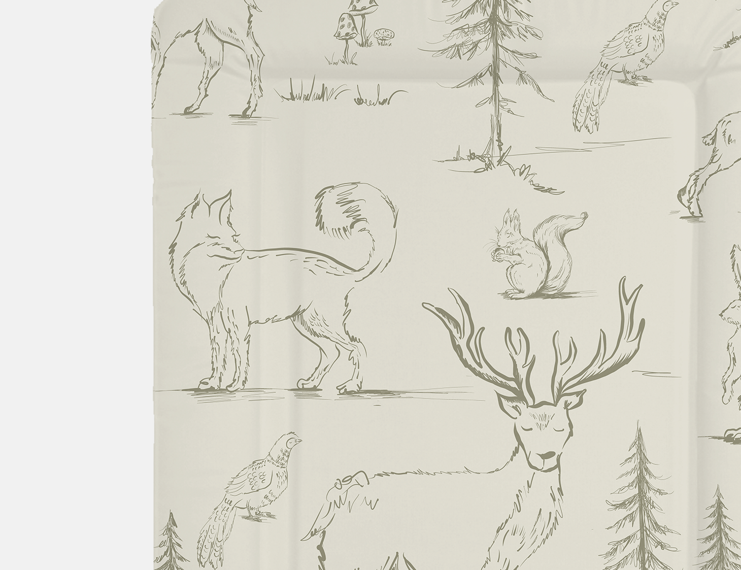 Ralphie Bear Woodland Table Changing Mat 1