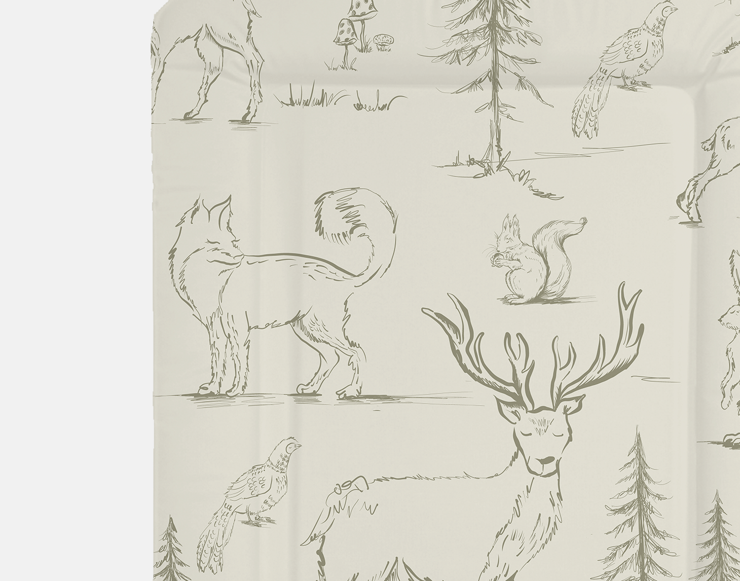 Ralphie Bear Woodland Table Changing Mat 1