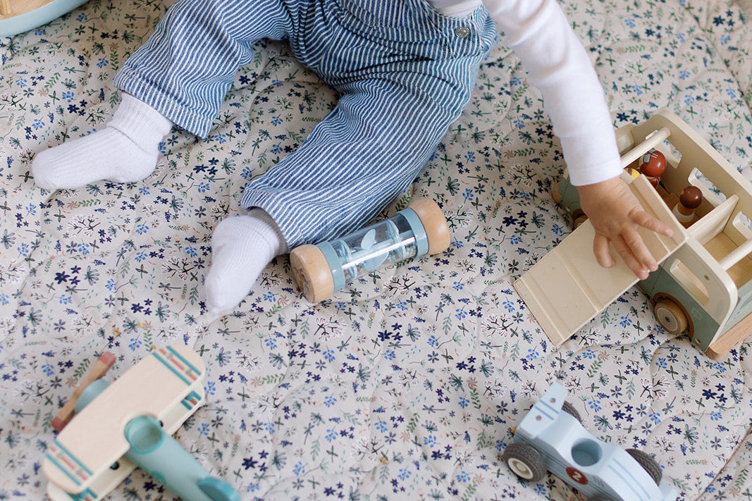 Ralphie Bear Ralphie Bear Wildflower Quilted Playmat 1